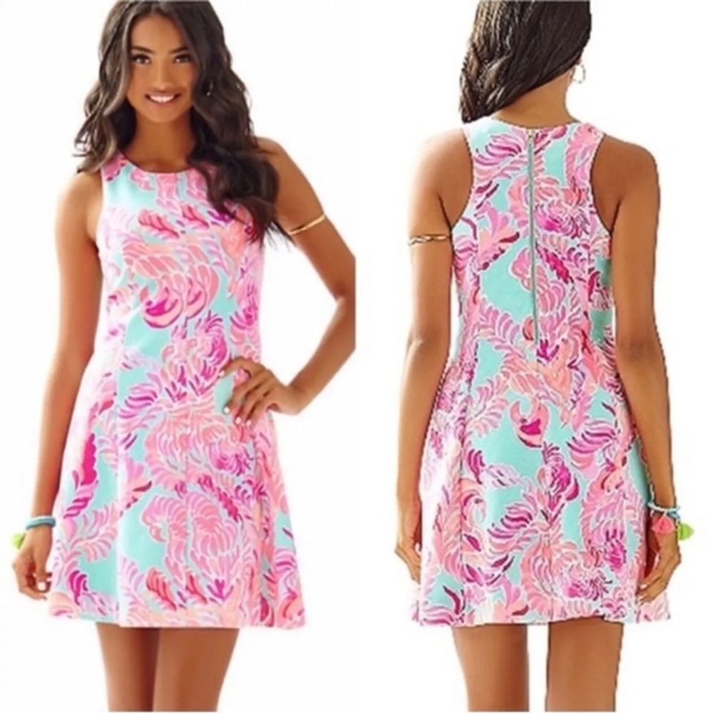 Lilly Pulitzer Cove Dress - Poolside Blue Love Birds